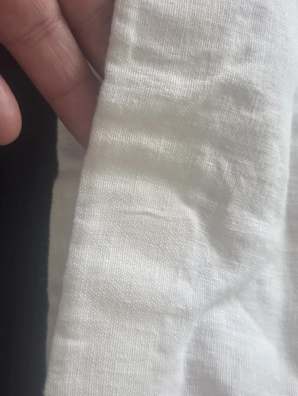 Caribbean Cargo Pants Mens 34X34 White 100% Linen Straight Leg Utility Gorpcore